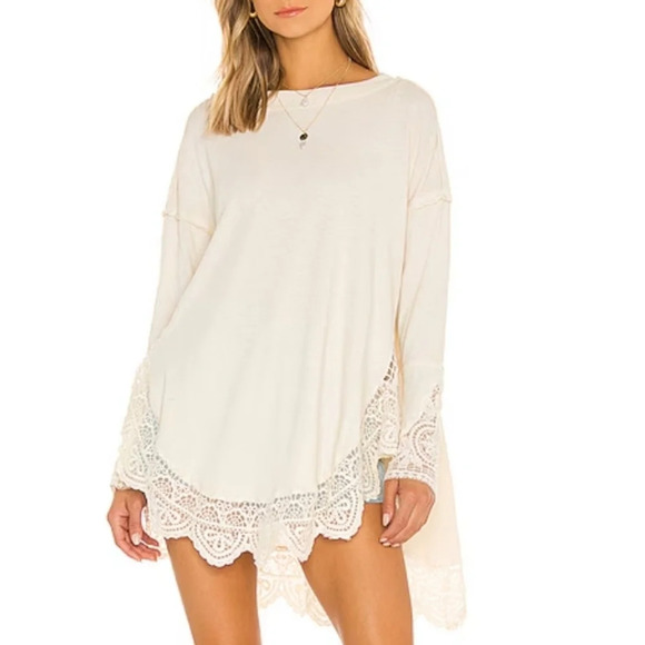 Free People Tops - Free People Sparrow Tunic in Ivory